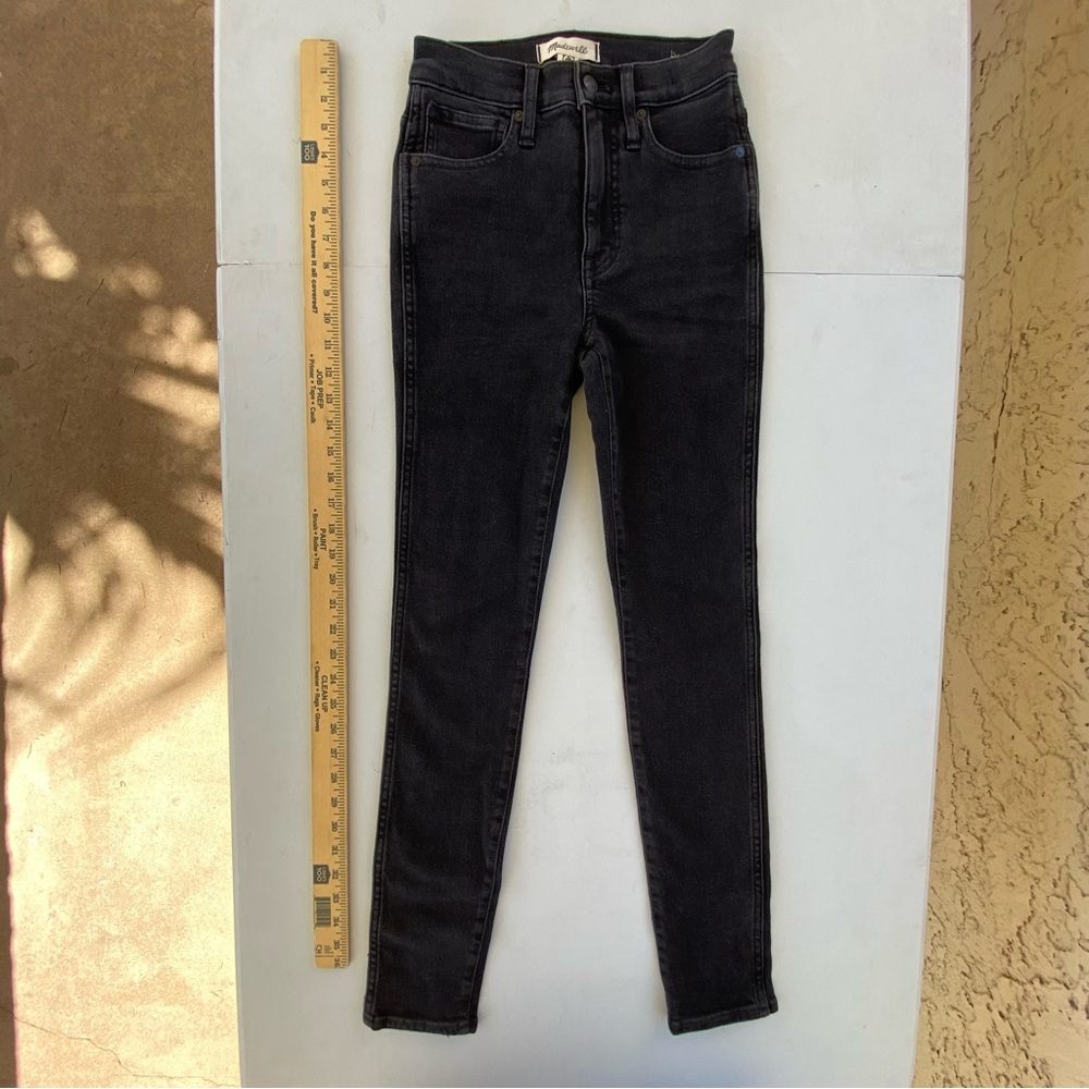 NWOT Madewell High Rise Women's Black Skinny Jeans size 24 00 New
